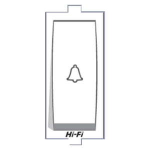 Hi-Fi Hi-Class 10AX Bell Push Switch White 3005 