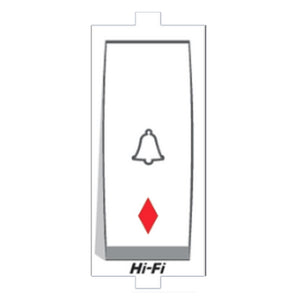 Hi-Fi Hi-Class 10AX Bell Push Switch With Indicator White 3006 