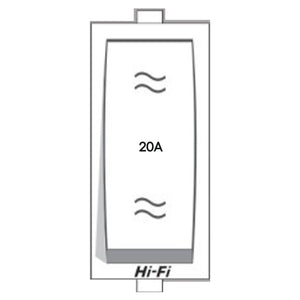 Hi-Fi Hi-Class 20A 2 Way Switch White 3011 