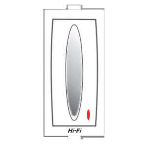 Hi-Fi Silver 10AX 1 Way Switch With Indicator White 91003 