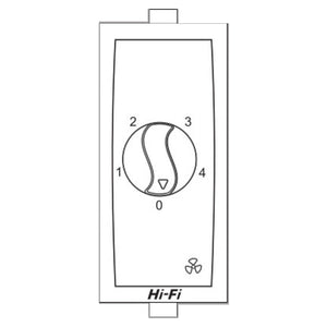 Hi-Fi EME Switch Type 4 Step Fan Regulator White 30027 