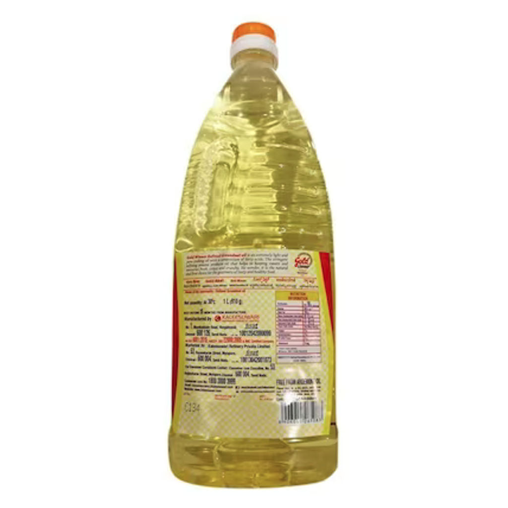 Gold Winner Refined Groundnut Oil 1 Ltr Pet Bottle