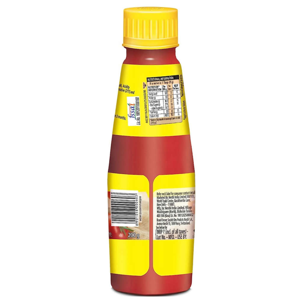 Nestle Maggi Rich Tomato Sauce (No Onion No Garlic) Bottle 200g