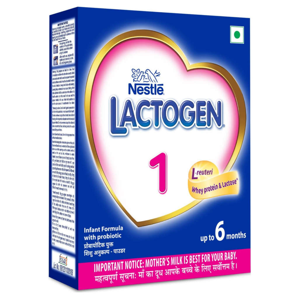 Nestle Lactogen 1 Stage Infant Formula Powder Upto 6 Months 400g Bag-In-Box Pack