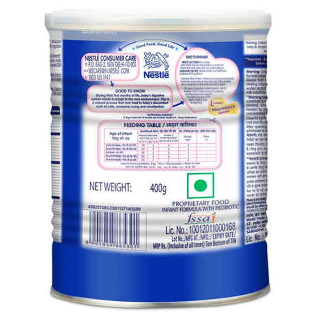 Nestle Lactogen Stage 1 Infant Formula Powder Upto 6 Months Tin 400g