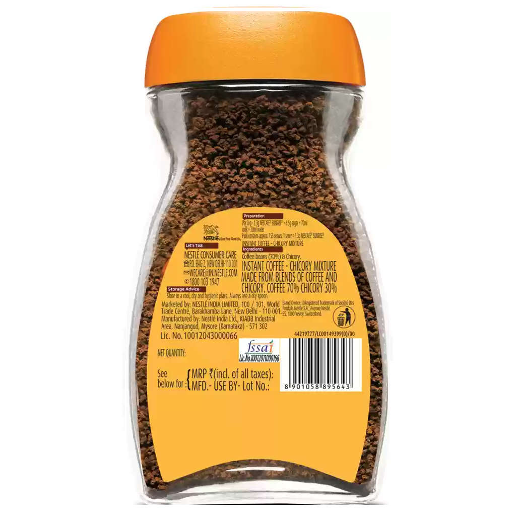 Nescafe Sunrise Instant Coffee Jar 48g