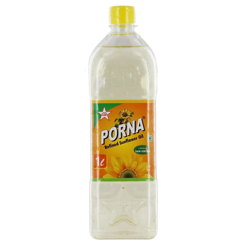 Porna Sunflower Oil 1 Litre Pet Bottle 