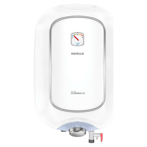 Havells Puro Turbo Dx Electric Storage Water Heater 10 Litre White Blue GHWEPXTWB010 