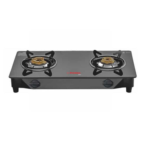 Premier Glow Glass Top Gas Stove 2Burner Black 