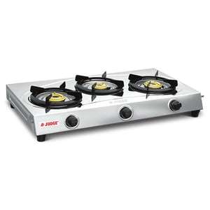 Judge Aura Stainless Steel Gas Stove 3Burner JAG 03 