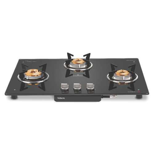 Vidiem Air Hob Glass Top Gas Stove 3 Burner 