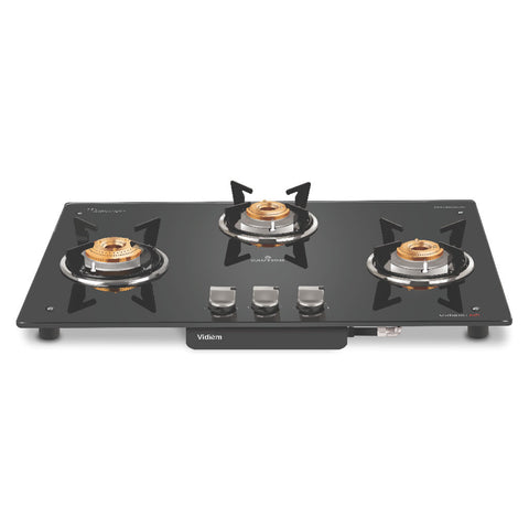 Vidiem Air Hob Glass Top Gas Stove 3 Burner 