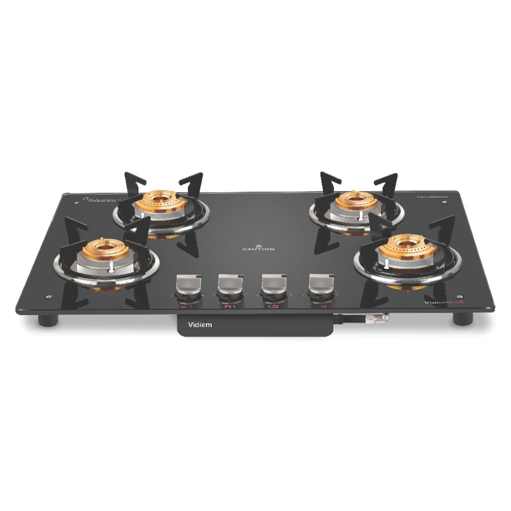 Vidiem Air Hob Glass Top Gas Stove 4 Burner 