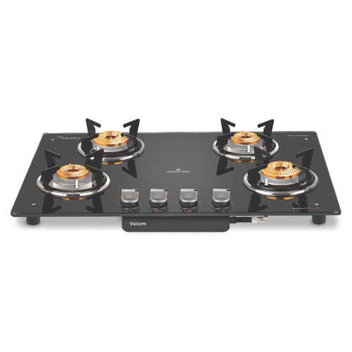 Vidiem Air Hob Glass Top Gas Stove 4 Burner 