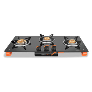 Vidiem Air Plus AI Glass Top Gas Stove 3 Burner 