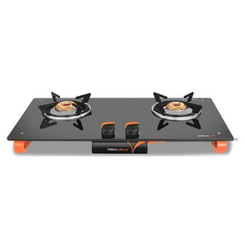 Vidiem Air Plus AI Glass Top Gas Stove 2 Burner 