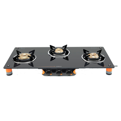 Vidiem Air Pride Glass Top Gas Stove 3 Burner 