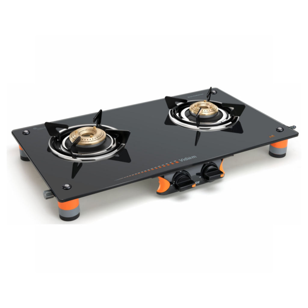 Vidiem Air Pride Glass Top Gas Stove 2 Burner