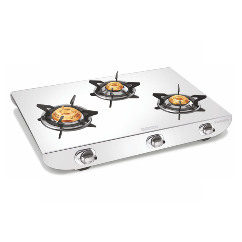 Buy Vidiem Tusker Stainless Steel Gas Stove 3 Burner Online at