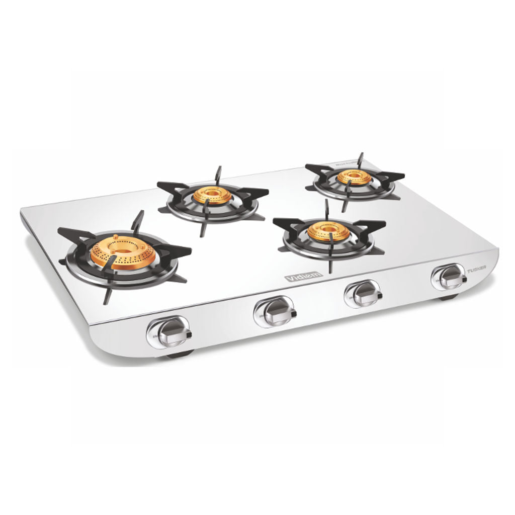 Vidiem Tusker ZZ Stainless Steel Gas Stove 4 Burner