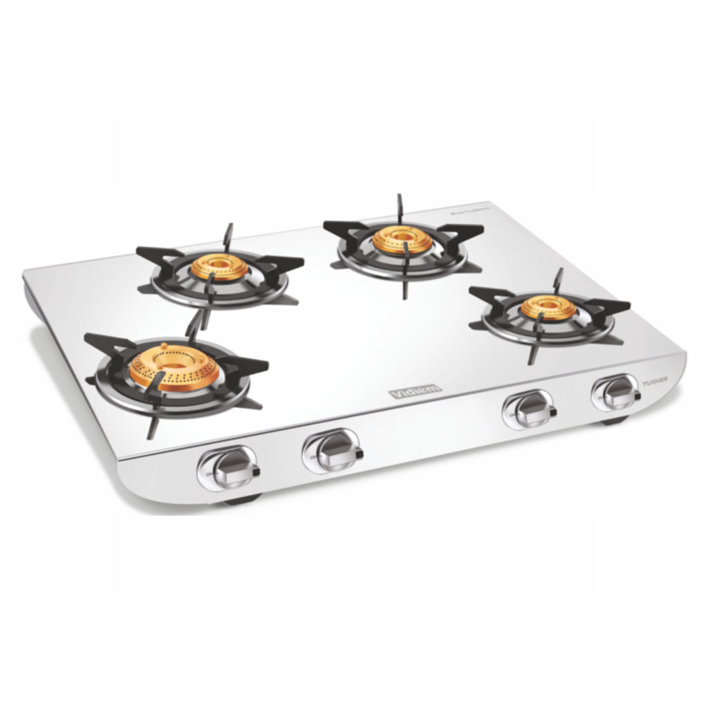 Vidiem Tusker Stainless Steel Gas Stove 4 Burner