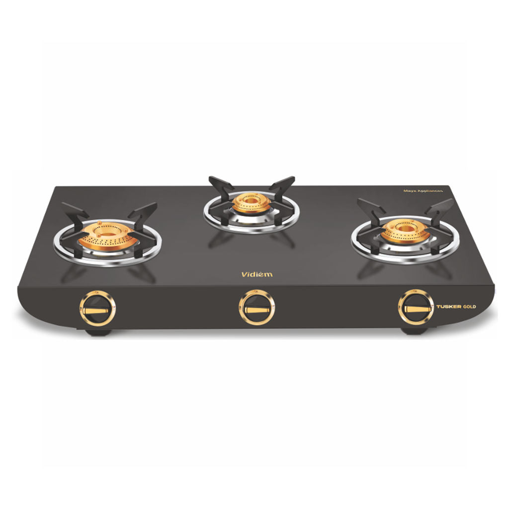 Vidiem Tusker Gold Gas Stove 3 Burner 