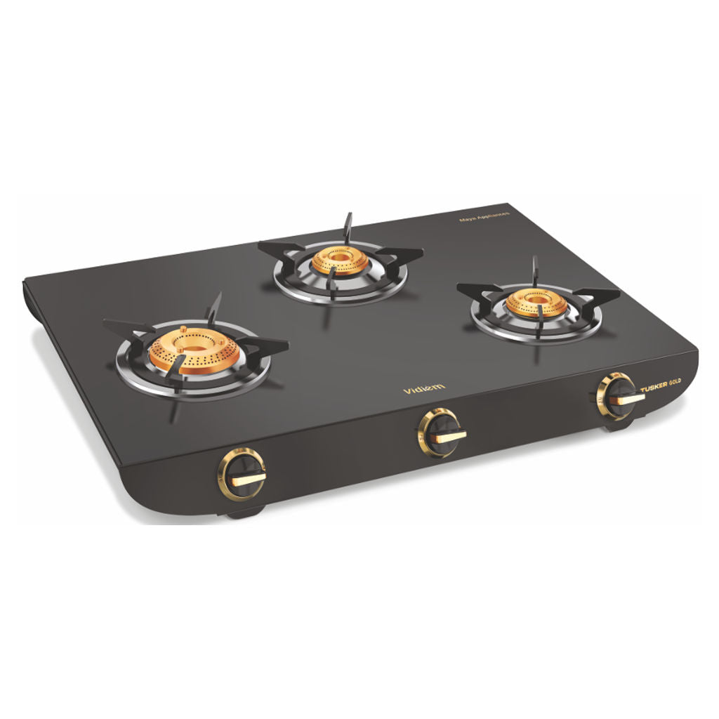 Vidiem Tusker Gold Gas Stove 3 Burner