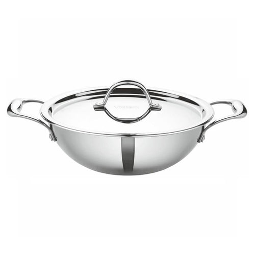 Vidiem Tristar Stainless Steel Kadai 3.2 Ltr 