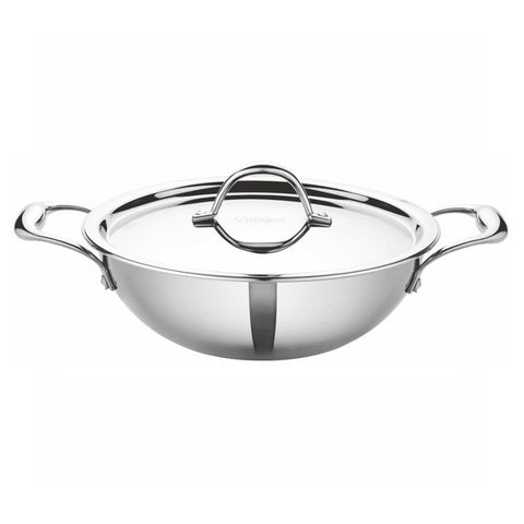 Vidiem Tristar Stainless Steel Kadai 3.2 Ltr 