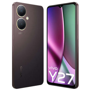 Vivo Y27 Smartphone 6GB RAM 128GB Storage Burgundy Black 