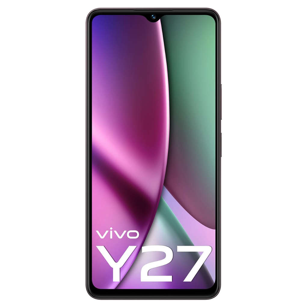 Vivo Y27 Smartphone 6GB RAM 128GB Storage Burgundy Black