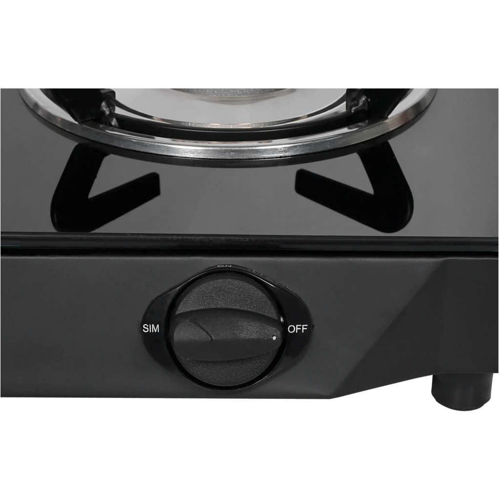 Faber Arrow Glass Top Gas Stove 2 Brass Burner