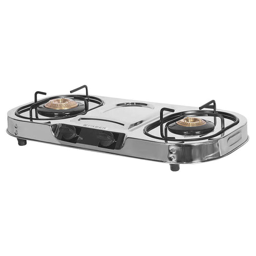 Faber Astra Stainless Steel Cooktop 2 Brass Burner 