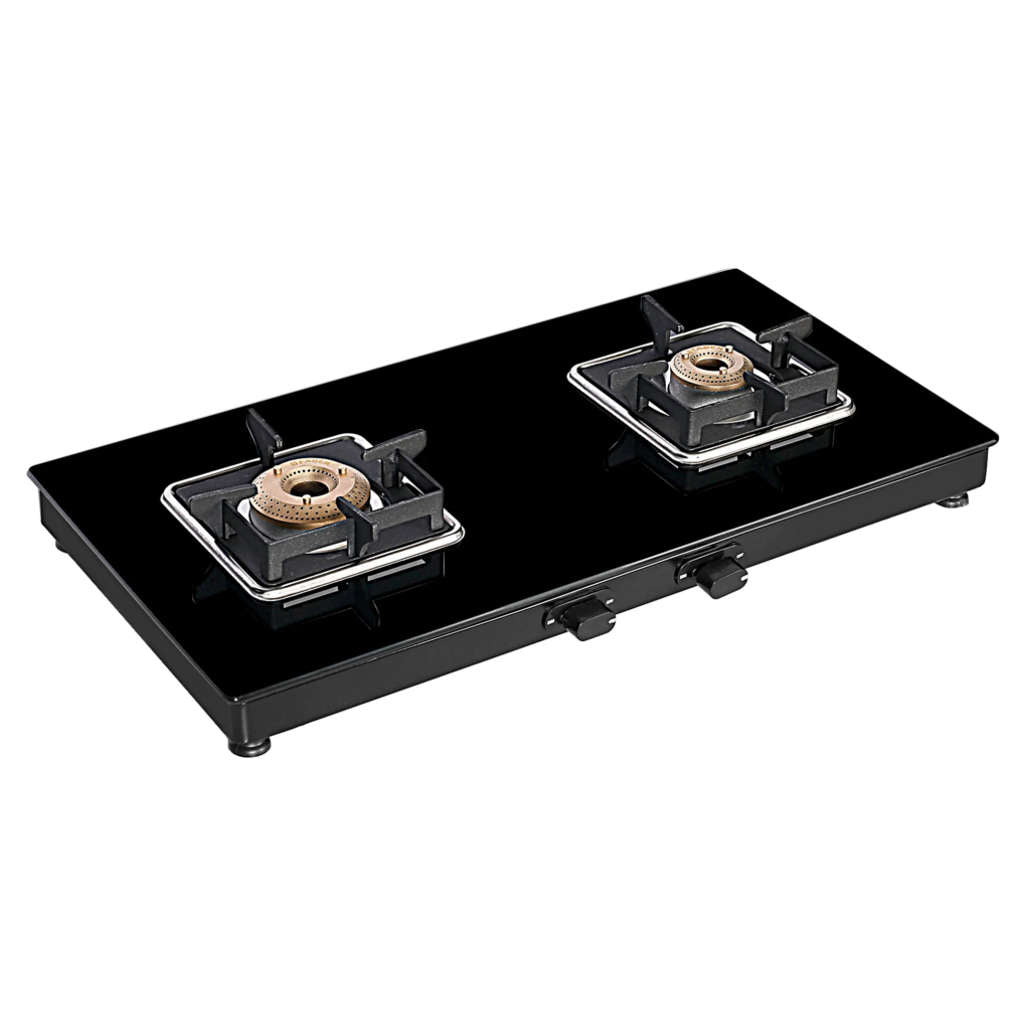 Faber Remo Glass Top Gas Stove 2 Brass Burner