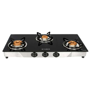 Faber Jumbo Stainless Steel Gas Stove 3 Brass Burner 