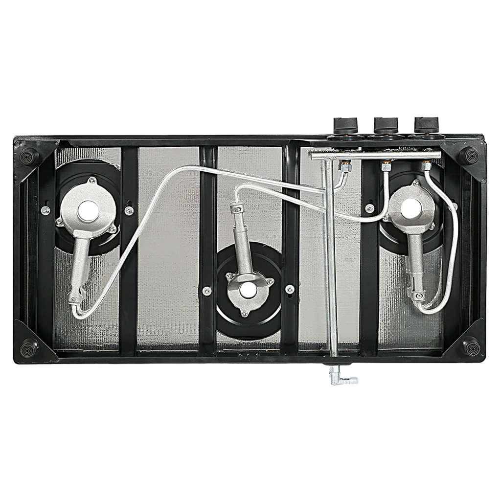 Faber Lazer Glass Top Gas Stove 3 Brass Burner