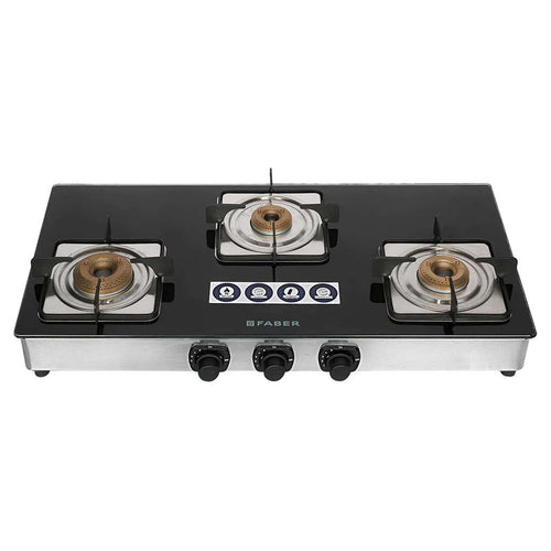 Faber Supreme Plus C Gas Stove 3 Brass Burner 