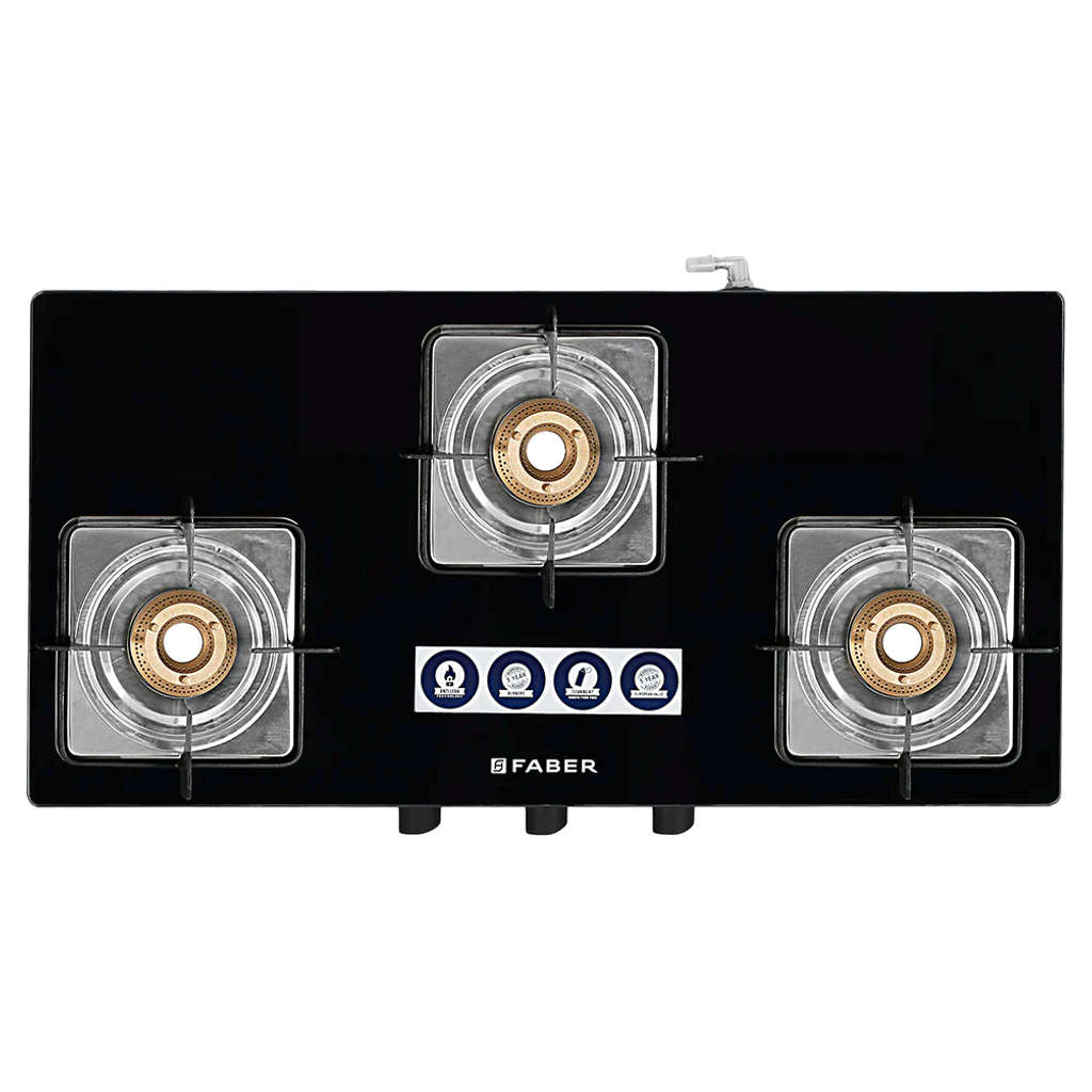 Faber Supreme Plus C Gas Stove 3 Brass Burner