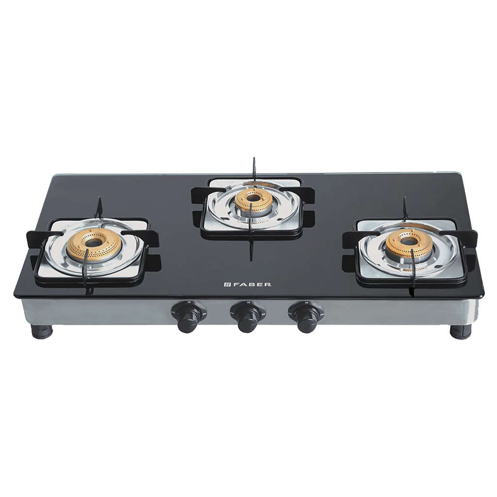 Faber Supreme Plus C AI Gas Stove 3 Brass Burner 