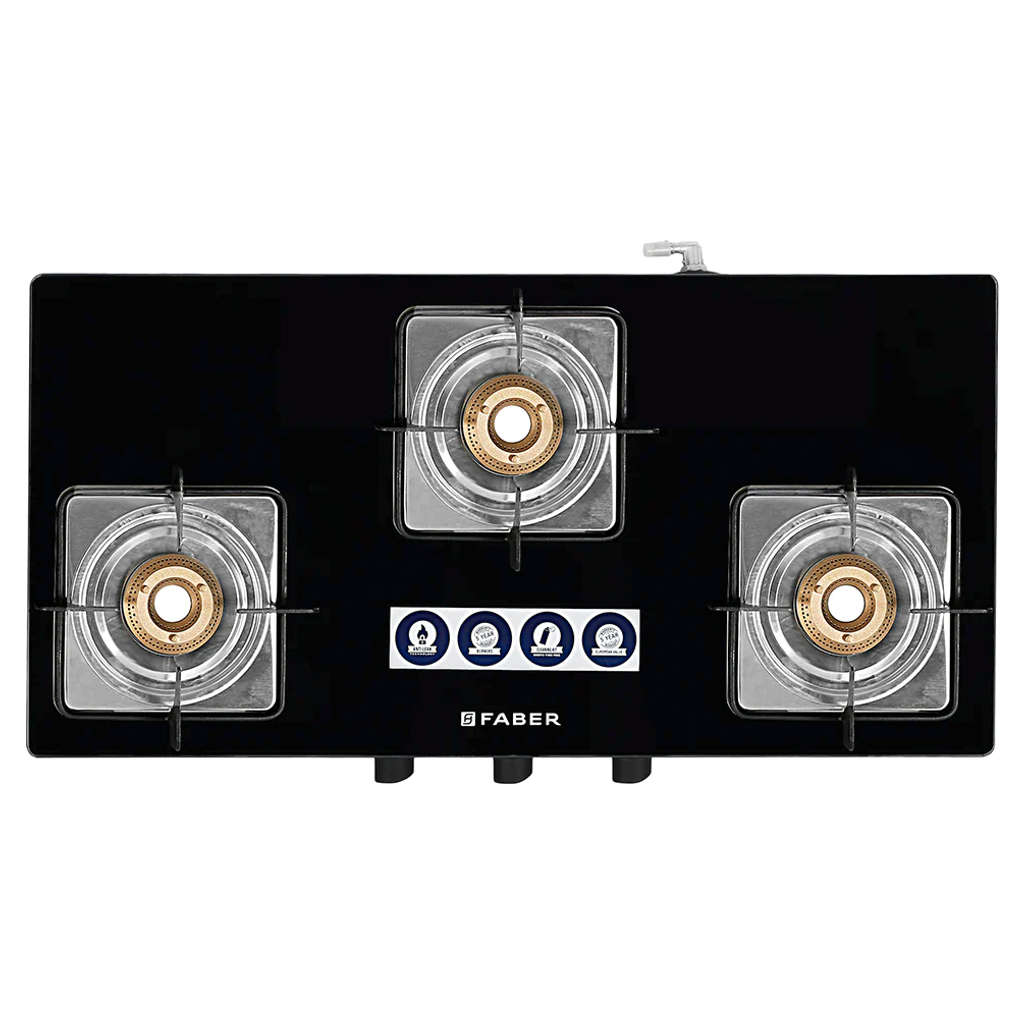 Faber Supreme Plus C AI Gas Stove 3 Brass Burner