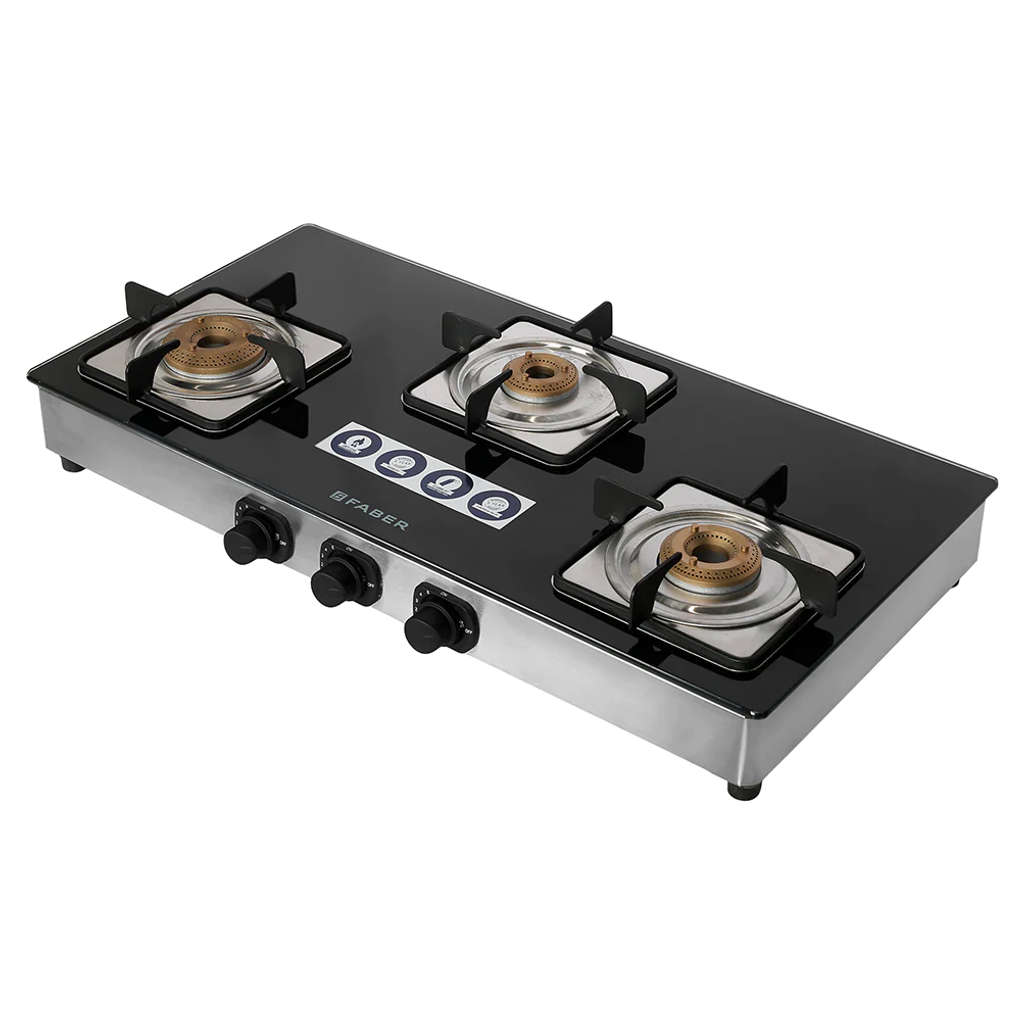 Faber Supreme Plus C AI Gas Stove 3 Brass Burner