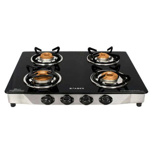 Faber Jumbo Stainless Steel Gas Stove 4 Brass Burner 