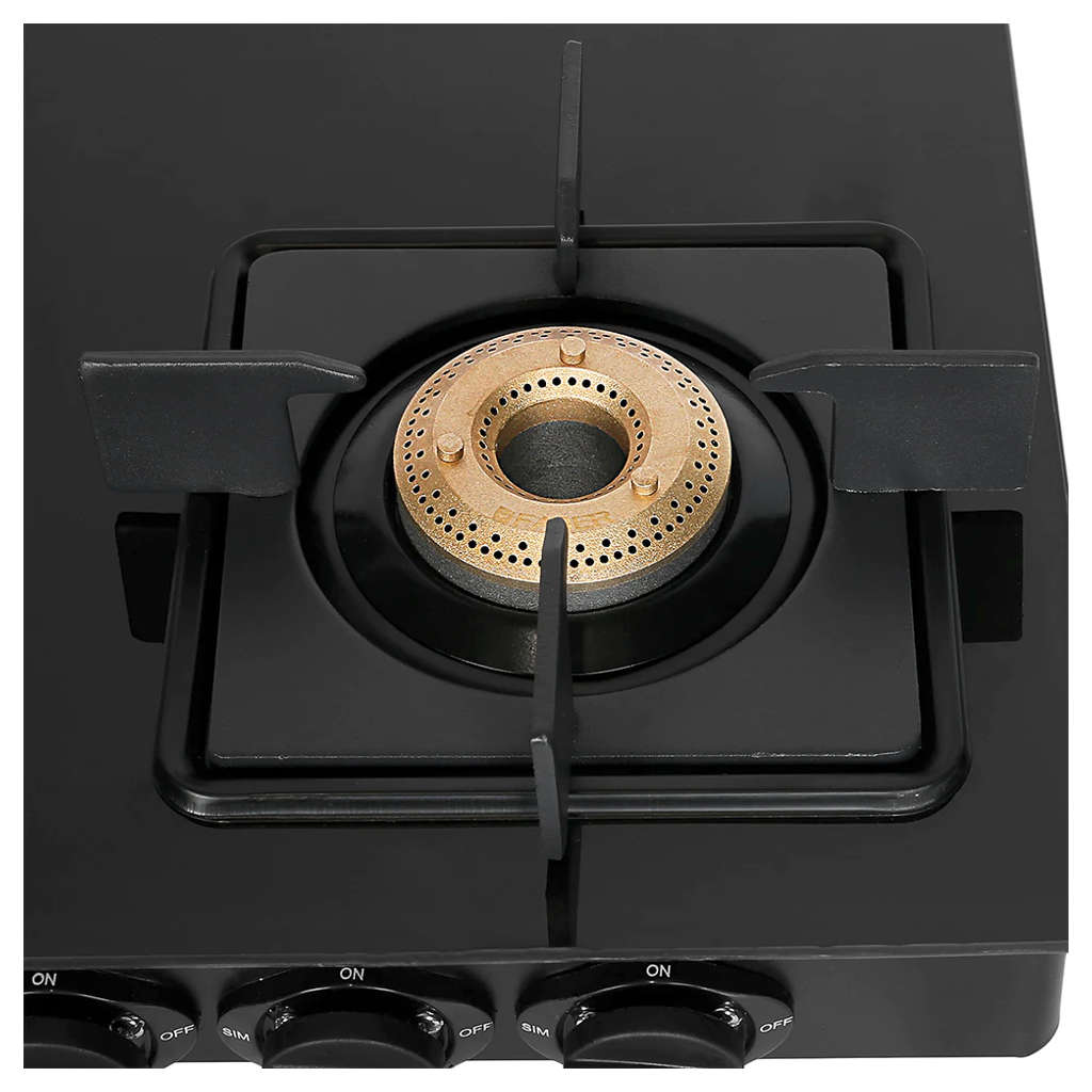 Faber Lazer Glass Top Gas Stove 4 Brass Burner