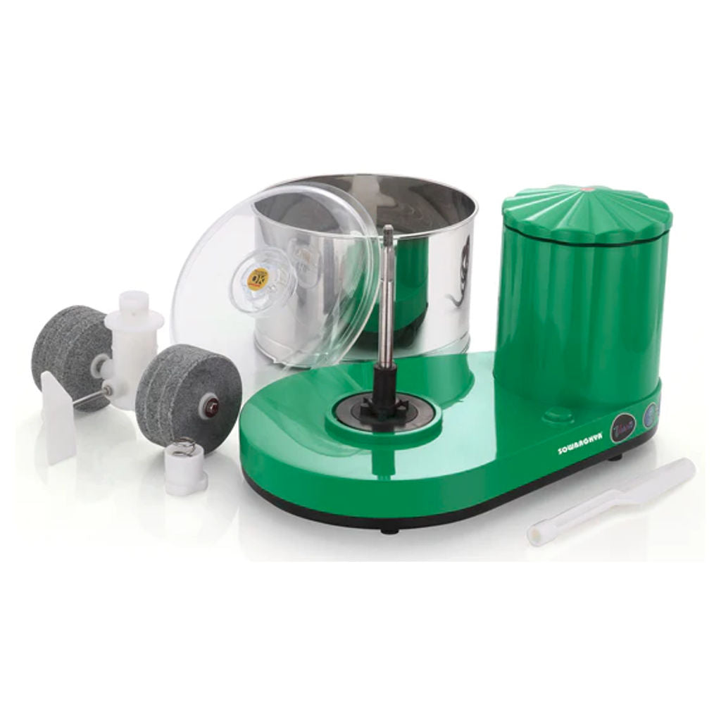 Sowbaghya Varna Table Top Wet Grinder With Attachment 2 Litre Green DTP6901