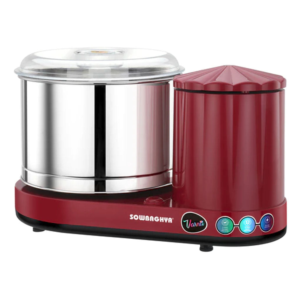 Sowbaghya Varna Wet Grinder 2 Litre 110V Maroon DTP6901V