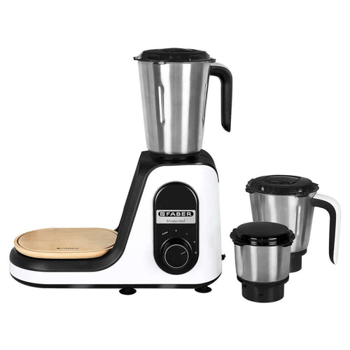 Faber FMG Master Chef Mixer Grinder 800 W 3 Jars Black White 