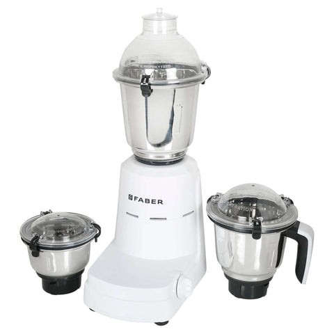 Faber FMG Vogue Blanc Mixer Grinder 600 W 3 Jars 