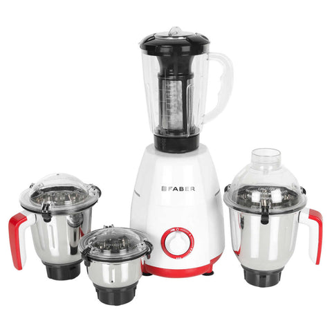 Faber FMG Crown Mixer Grinder 800 W 4 Jars Mystic Red 