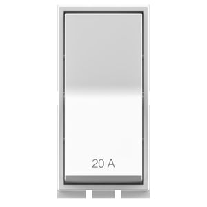 GM Axela 20A 1 Way Switch Glossy White AC 1 311 