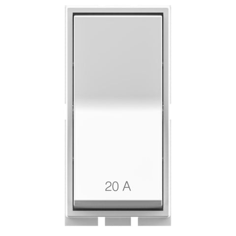 GM Axela 20A 1 Way Switch Glossy White AC 1 311 